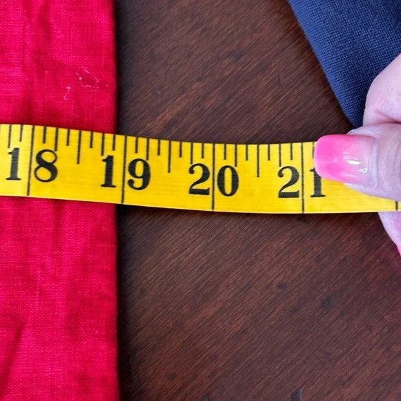 Lu.ciee NWT 2 piece red linen pantsuit sustainable fabric size S/M‎ - Picture 8 of 16